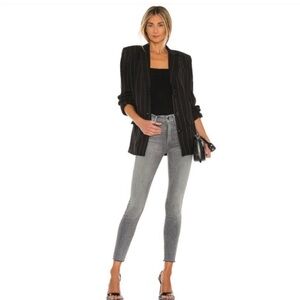 MOTHER looker ankle fray jeans